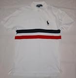 Polo by Ralph Lauren Short Sleeve Double Stripe Rugby White Oxford M