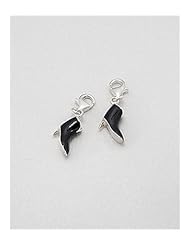 Shoes Colored Enamel Charm In 92.5 Sterling Silver
