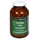 A to Z Naturals  Cal-Mag Caps, Vegetarian Capsules , 250 capsules