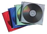 Fellowes 50-Pack Slim Jewel Cases- Colors Holds One CD/DVD And Booklet