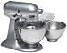KitchenAid KSM110PS Custom 300-Watt 4-1/2-Quart Stand Mixer, Metallic Chrome