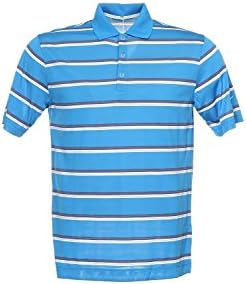 Nike Golf 'Tour Performance' Blue Horizontal Striped Polo Shirt Golf , Size Small