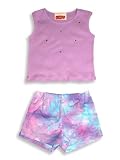 Rubbies - Girls 2-Piece Short Set, Lavendar, Aqua