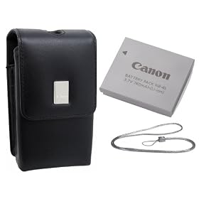 Click here to buy Canon Digital Elph Accessory Kit 4 for Canon SD630, SD750, SD1000 and SD430 Digital... by Canon.