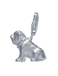 VINANI brand Germany 925 Sterling Silver Charm Pendant Pug Dog Pitbull HMP