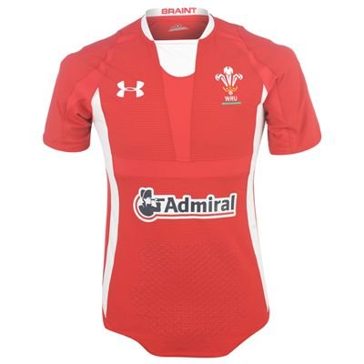 Under Wales Rugby Union Authentic Home Shirt 2011 Red Medium Under Wales Rugby Union Authentic Home Shirt 2011 Red Medium