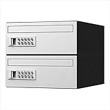 ナスタ:D-ALL　集合郵便受箱（屋内仕様）2戸用　前入前出 KS-MB6001P-2PK-W