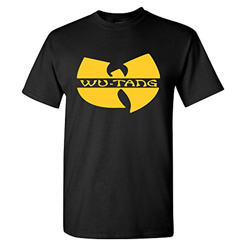 Wu-Tang Clan Logo Hip-Hop Men's T-shirt (2XL, Black)