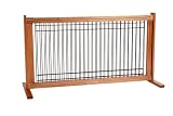 Dynamic Accents 42103 20 Inch Wood and Wire Large Free Standing Gate - Medium Cherry