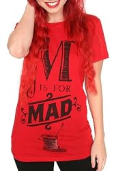 Disney Alice In Wonderland M Is For Mad Tee