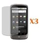 Three LCD Screen Guards / Protectors for HTC Google Nexus One
