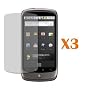 Three LCD Screen Guards / Protectors for HTC Google Nexus One