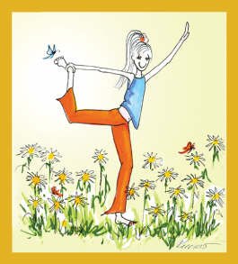 Yoga Girl Bookmark