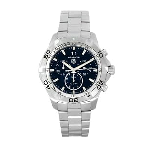 TAG Heuer Men's CAF101E.BA0821 Aquaracer Swiss-Quartz Black Dial Watch
