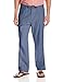 Cubavera Men's Linen Cotton Washed Slimmer Drawstring Pant with Coin Pocket