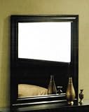 Bedroom Mirror Louis Phillipe Style in Black Finish