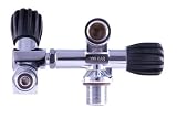 New Hollis H-Valve - Scuba Dive with 2 Regs on 1 Tank (Right Hand-200 BAR)