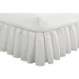 Fresh Ideas Ruffled Poplin Bedskirt Twin, White