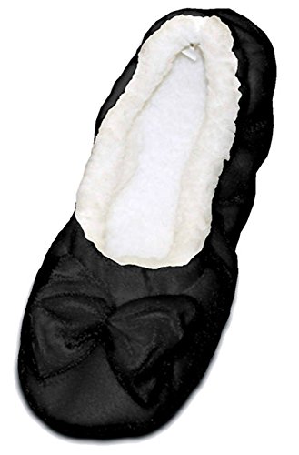 Kids and Tweens Velvet Ballerina Plush Fleece Lined Snoozies Slippers
