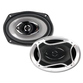 Naxa NX-777 1000 Watt Pair 6x9 Inch 3-Way Coaxial Car Stereo Speakers