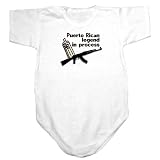 Baby Bodysuit White  Puerto Rican Legend In Process / Transfer  Puerto Rico Country 0 - 3 Months