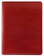 Genuine Italian Leather Refillable Notebook, Wire-O Spiral, Ruled, Perforated Pages,9 Inch