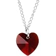 Austrian Crystal Heart January Birthstone Necklace MADE WITH SWAROVSKI ELEMENTS