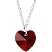 Austrian Crystal Heart January Birthstone Necklace MADE WITH SWAROVSKI ELEMENTS