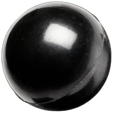 DimcoGray Black Phenolic Ball Knob Female, Brass Insert: 1/2-20" Thread x 5/8" Depth, 1-3/8" Diameter x 1-19/64" Height x 5/8" Hub Dia  (Pack of 10)