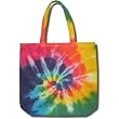 Tie Dye Mania Rainbow Swirl Canvas Eco-Friendly Grocery Tote Bag