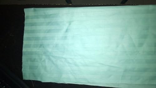 Egyptian Decor Linen Luxury 400-Thread-Count Sateen Cal-King Sheet Set, Aqua Blue Stripe