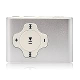 2GB SILVER CROSS STYLE CLIP MP3 PLAYER - 500 SONGS (NOT AN APPLE IPOD SHUFFLE) - NEW , IMPROVED AUGUST 2010