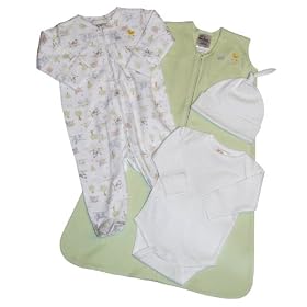 HALO 4-Piece Take-Me-Home Set - Sage, Newborn