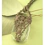 Phial of Galadriel Filigree Necklace Brass Vintage Gem Jewelry Inspired by Tolkien's Lord of the Rings