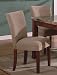 Kitchen & Housewares : Set of 2 Taupe Beige Suede Parsons Dining Chair/Chairs