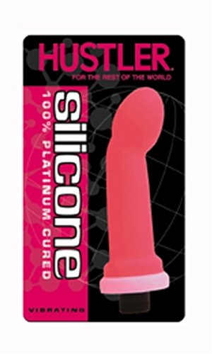 Hustler Silicone Vibrating Teaser, Hot Pink
