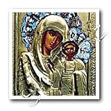 Russian Icon of the Blessed Mary - 6x6 Iron On Heat Transfer For White Material