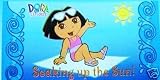 Dora the Explorer Sunbathing Printed Velour Beach Towel