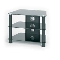 Jual JF007 Black Glass Small TV Stand by Home Cinema UK