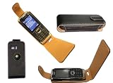 Case Nokia E51: Ledertasche für Nokia Smartphone Nokia 5800 XpressMusic. Beste Tasche für das Musik Nokia 5800 X-press. Tasche schützt vor Schmutz, Kratzern und Stößen.
