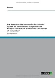 Produkt-Bild: Die Rezeption des Romans in den USA des sp&auml;ten 18. Jahrhunderts  dargestellt am Beispiel von William Hill Browns "The Power of Sympathy"