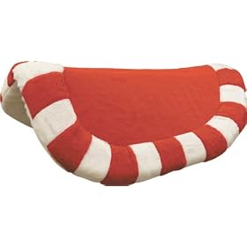 Abetta Round Canvas Top Work Pad - Russet - 29 X 30 by 