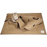 The Ripple Rug - Cat Activity Play Mat - Made in USA - Fun Interactive Play - Training - Scratching - Thermal Base - Multi Use Habitat