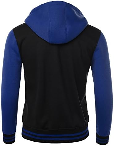 MBJ Mens Varsity Baseball Bomber Jacket XL ROYALBLUE