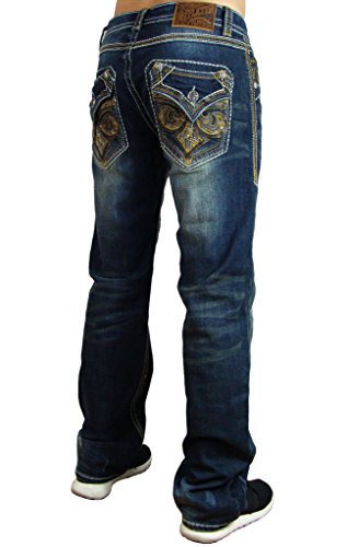 Affliction Blake Fleur Knoxville Relaxed Straight Denim