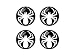 Search : Spider White - Spiderman - Wheel Center Cap 3D Domed Set of 4 Stickers Badges
