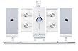 JWIN I9200WHT CD/MP3 IPOD AUDIO SYSTEM