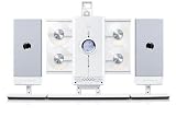 iLuv i9200 4 CD / MP3 Vertical Loading Hi-Fi Audio System with iPod Docking Station - White