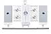 Electronics : iLuv i9200 Vertical Loading 4-CD Audio System with Dock for iPod (White)