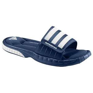 adidas Men's Superstar 3G Slide Sandal,Collegiate Navy/White/White,10 D US
